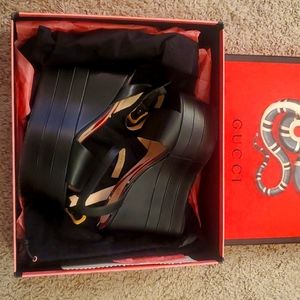Gucci elevated wedges